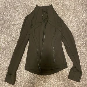 Dark green lululemon define jacket